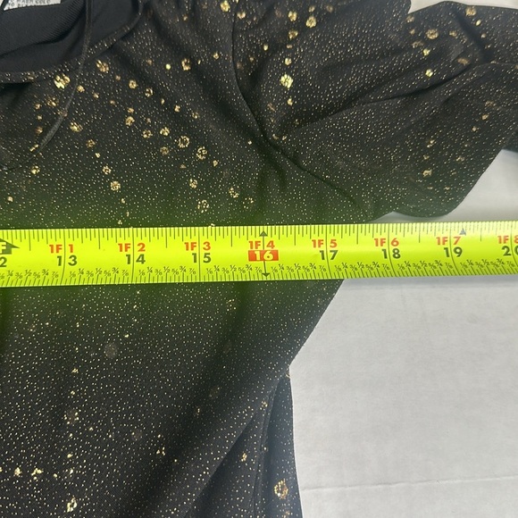 Alex Evenings Women’s Size 8 Black Gold 3/4 Sleeve Midi Knee Length Dress - Picture 9 of 13